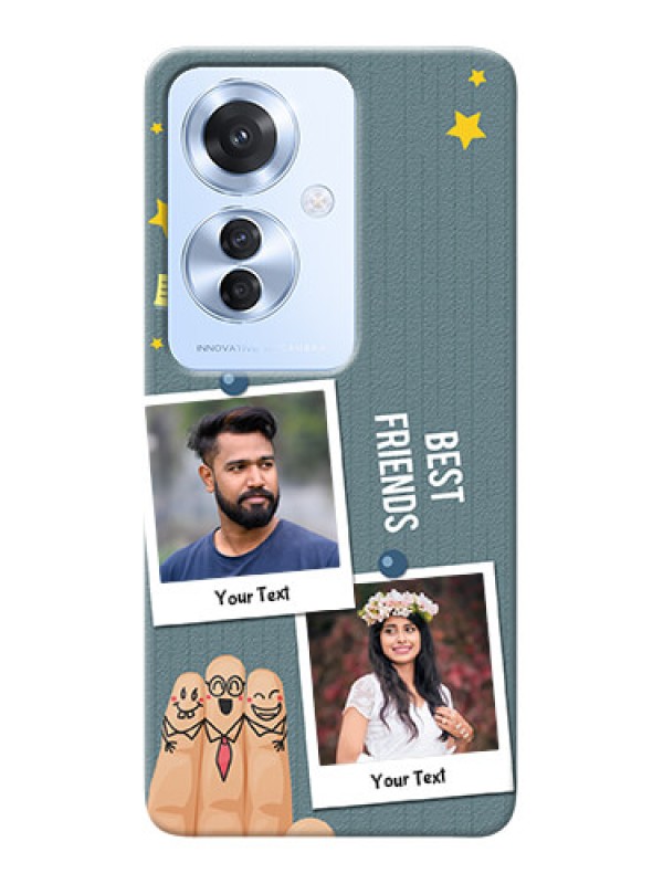 Custom Oppo F25 Pro 5G Mobile Cases: Sticky Frames and Friendship Design