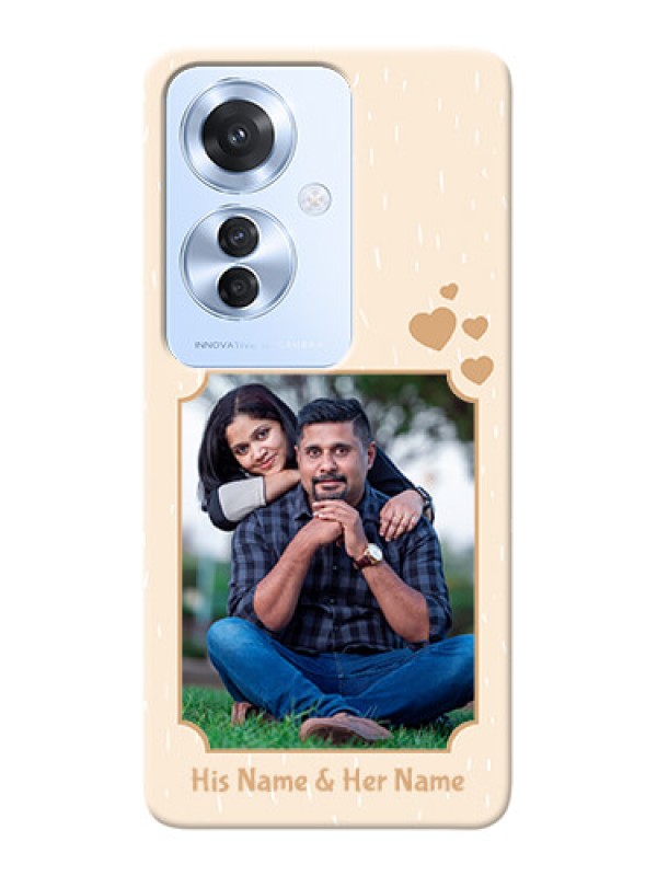 Custom Oppo F25 Pro 5G mobile phone cases with confetti love design