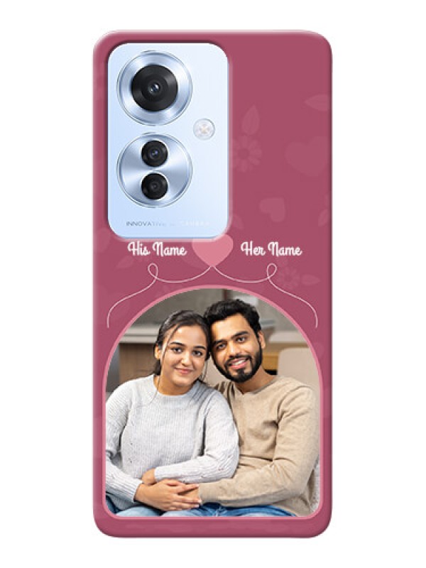 Custom Oppo F25 Pro 5G mobile phone covers: Love Floral Design