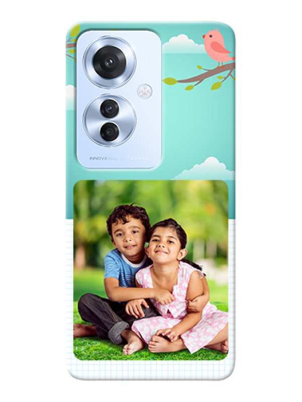 Custom Oppo F25 Pro 5G phone cases online: Doodle love Design