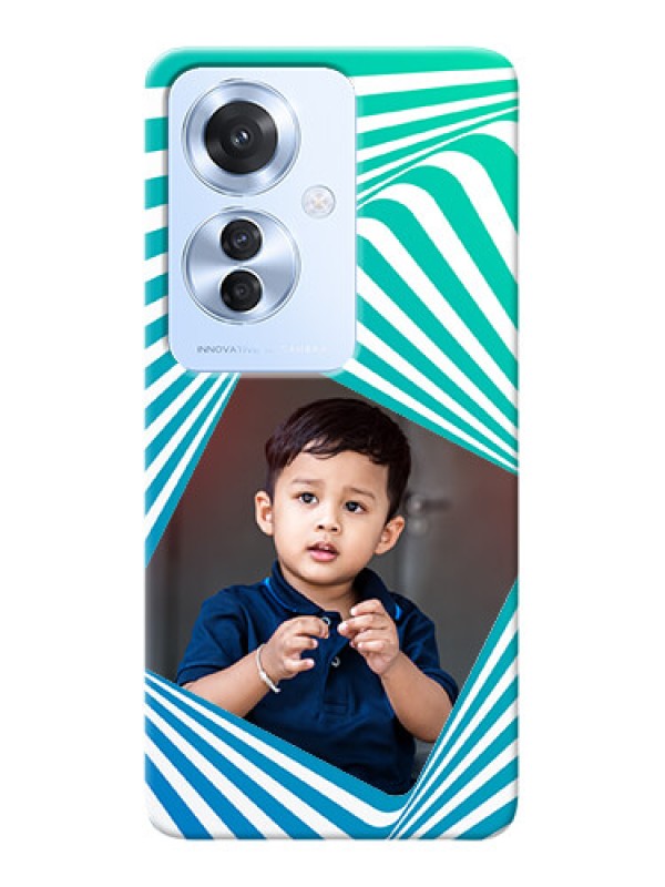 Custom Oppo F25 Pro 5G Personalised Mobile Covers: Abstract Spiral Design