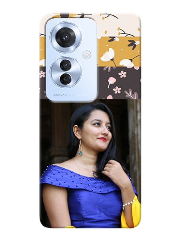 Custom Oppo F25 Pro 5G mobile cases online: Stylish Floral Design