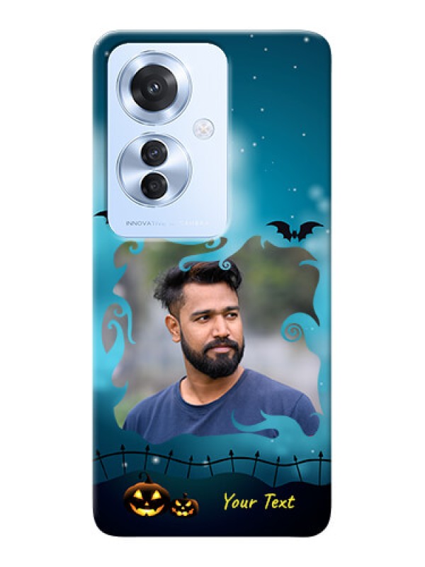 Custom Oppo F25 Pro 5G Personalised Phone Cases: Halloween frame design