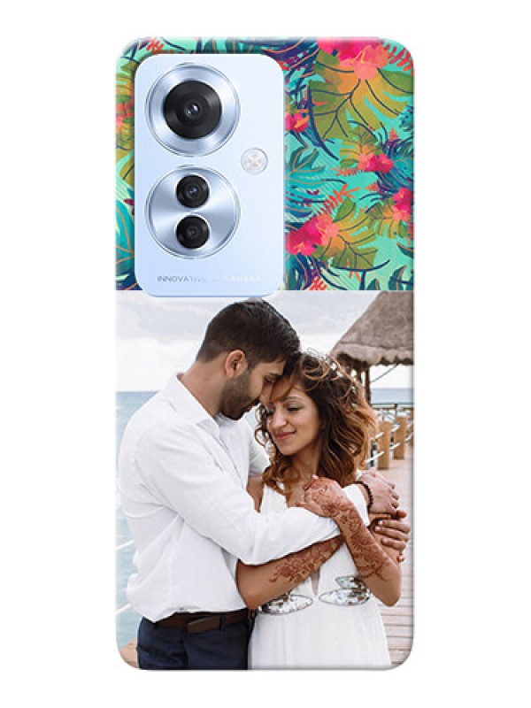 Custom Oppo F25 Pro 5G Personalized Phone Cases: Watercolor Floral Design