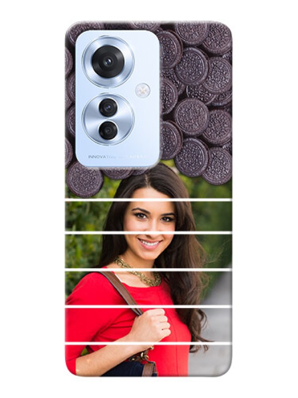 Custom Oppo F25 Pro 5G Custom Mobile Covers with Oreo Biscuit Design