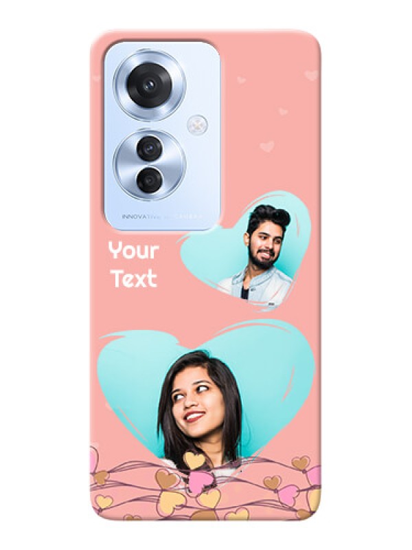Custom Oppo F25 Pro 5G customized phone cases: Love Doodle Design