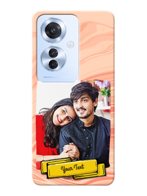 Custom Oppo F25 Pro 5G Customized Phone Cases: Marble Texture Design