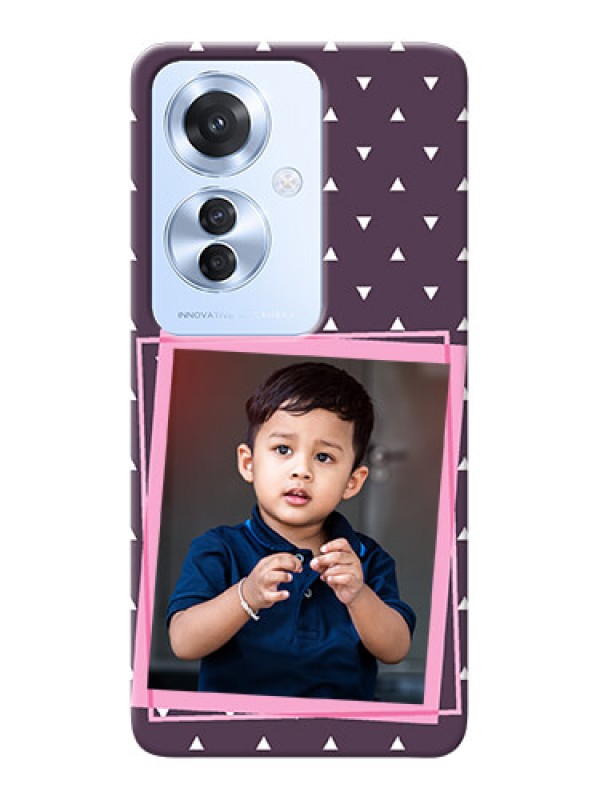 Custom Oppo F25 Pro 5G Phone Cases: Triangle Pattern Dotted Design