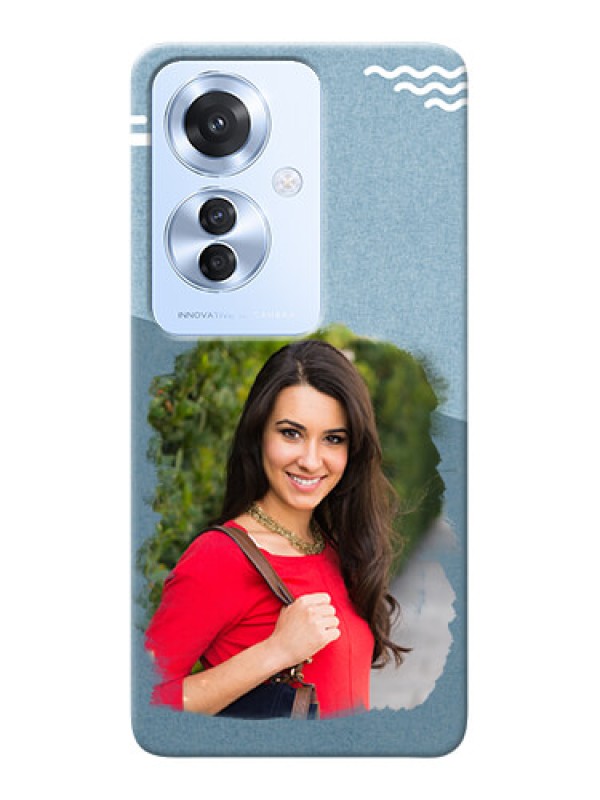 Custom Oppo F25 Pro 5G custom mobile phone covers: Grunge Line Art Design