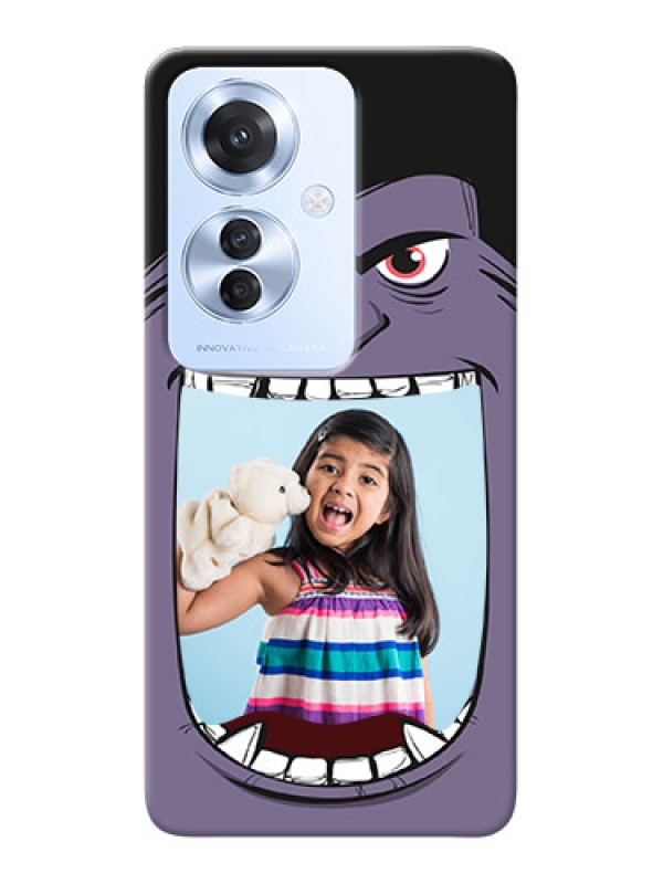 Custom Oppo F25 Pro 5G Personalised Phone Covers: Angry Monster Design