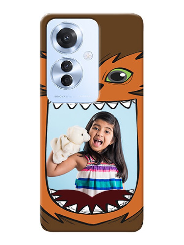 Custom Oppo F25 Pro 5G Phone Covers: Owl Monster Back Case Design