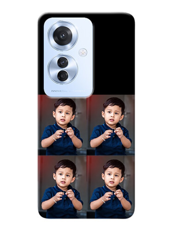 Custom Oppo F25 Pro 5G 4 Image Holder on Mobile Cover