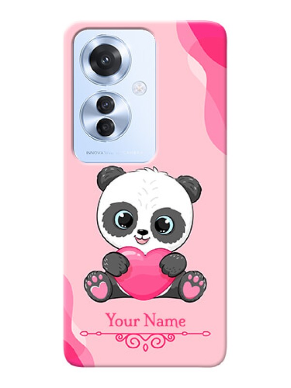 Custom Oppo F25 Pro 5G Custom Mobile Case with Cute Panda Design