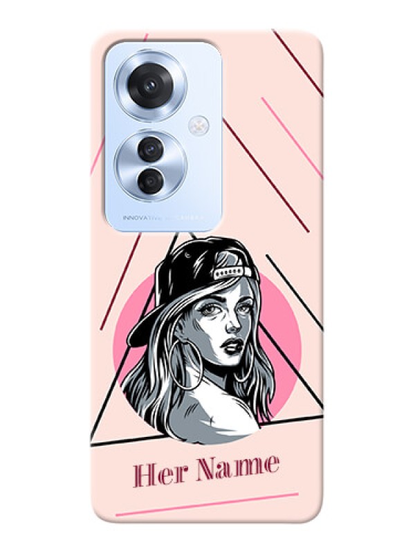 Custom Oppo F25 Pro 5G Personalized Phone Case with Rockstar Girl Design