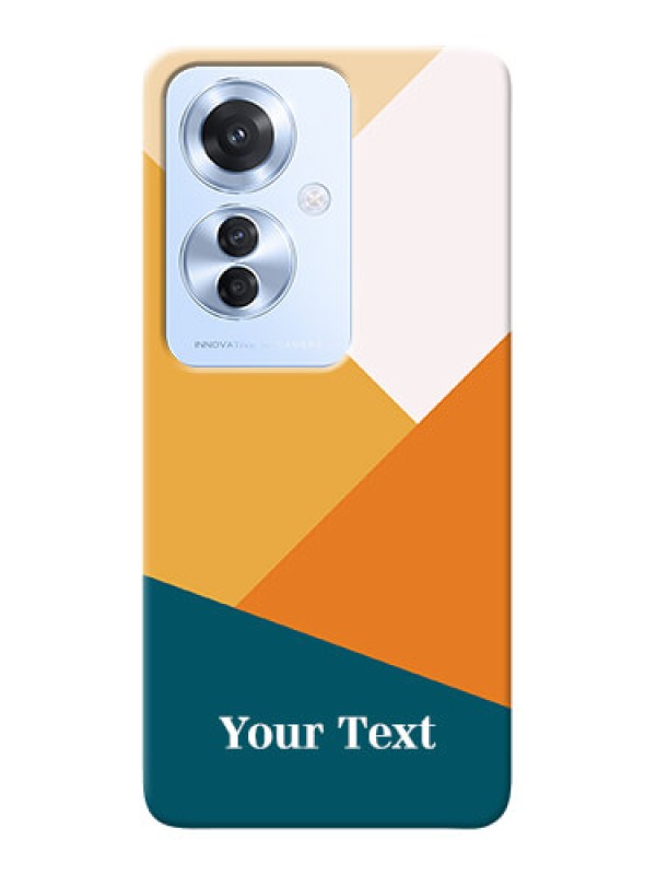 Custom Oppo F25 Pro 5G Personalized Phone Case with Stacked Multicolour Design