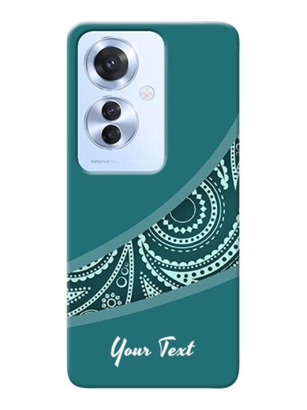 Custom Oppo F25 Pro 5G Photo Printing on Case with semi visible floral Design