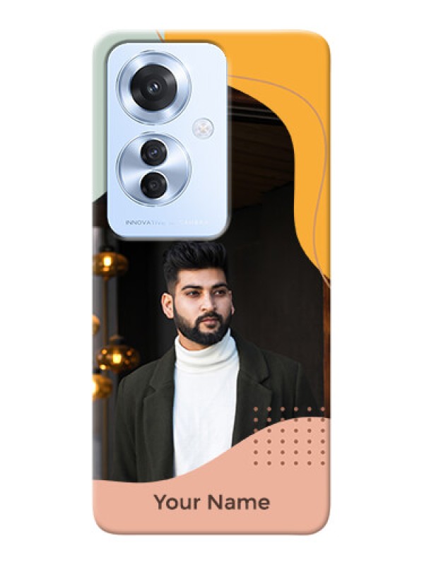 Custom Oppo F25 Pro 5G Personalized Phone Case with Tricoloured overlay design