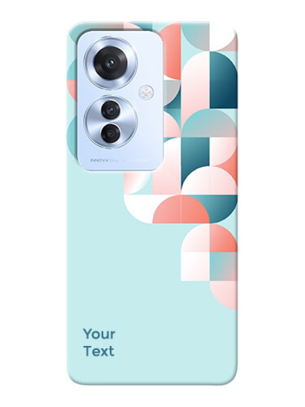 Custom Oppo F25 Pro 5G Custom Phone Case with Stylish Semicircle Pattern Design