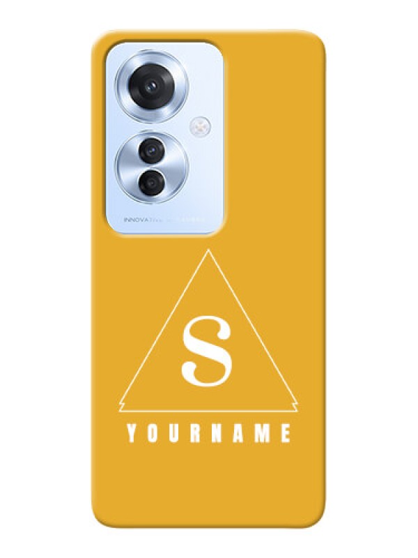 Custom Oppo F25 Pro 5G Personalized Phone Case with simple triangle Design