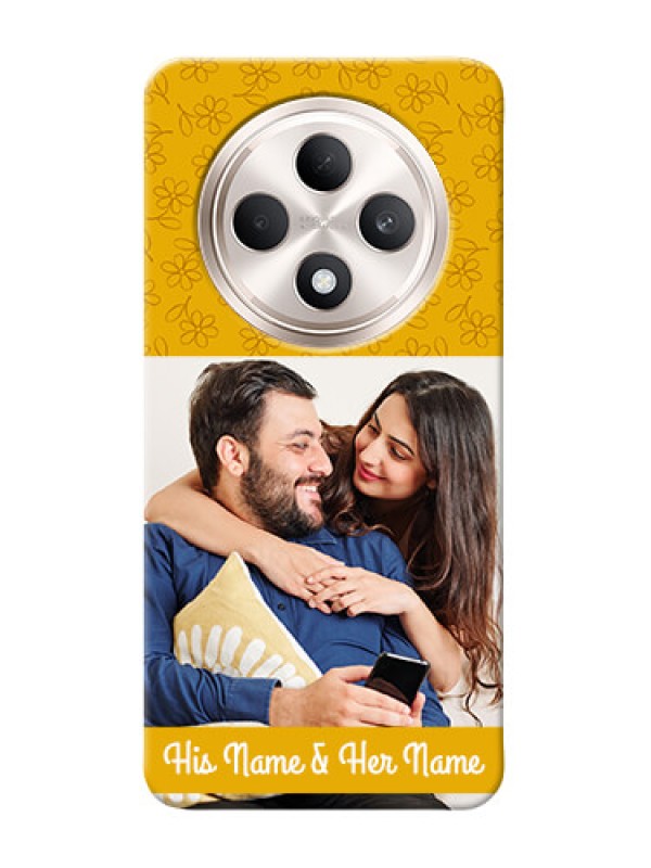 Custom Oppo F27 5G mobile phone covers: Yellow Floral Design