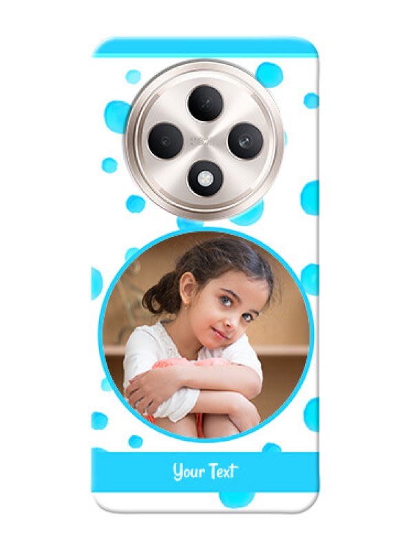 Custom Oppo F27 5G Custom Phone Covers: Blue Bubbles Pattern Design