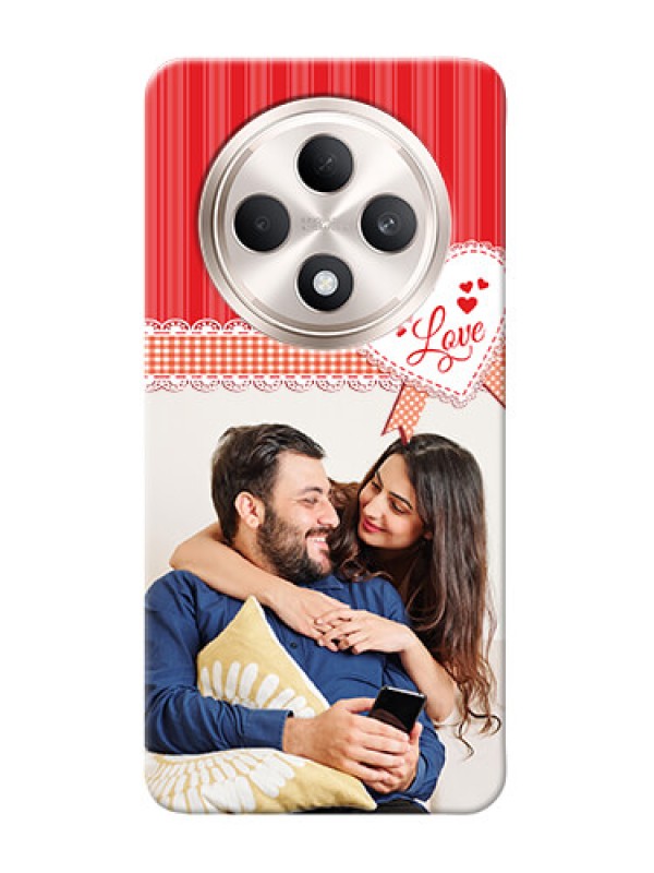 Custom Oppo F27 5G phone cases online: Red Love Pattern Design