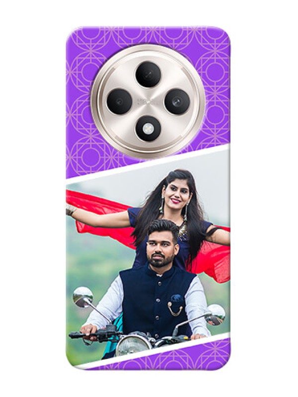 Custom Oppo F27 5G mobile back covers online: violet Pattern Design