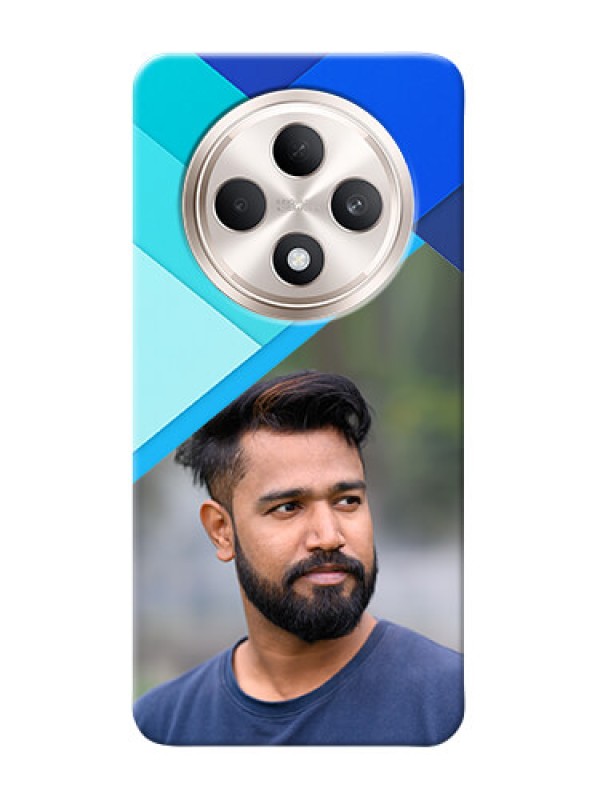 Custom Oppo F27 5G Phone Cases Online: Blue Abstract Cover Design