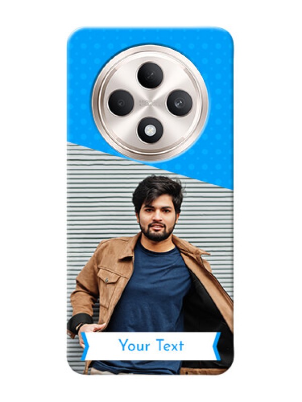 Custom Oppo F27 5G Personalized Mobile Covers: Simple Blue Color Dotted Design