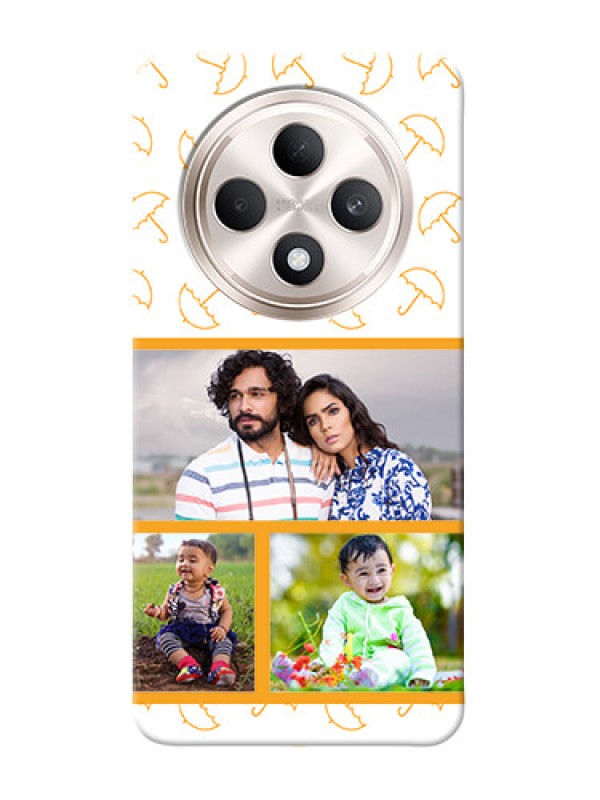 Custom Oppo F27 5G Personalised Phone Cases: Yellow Pattern Design