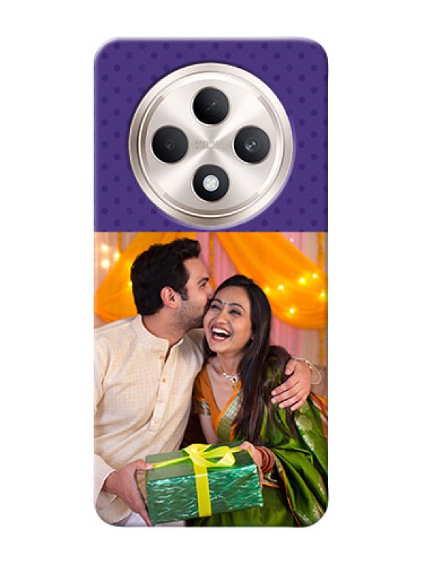 Custom Oppo F27 5G mobile phone cases: Violet Pattern Design