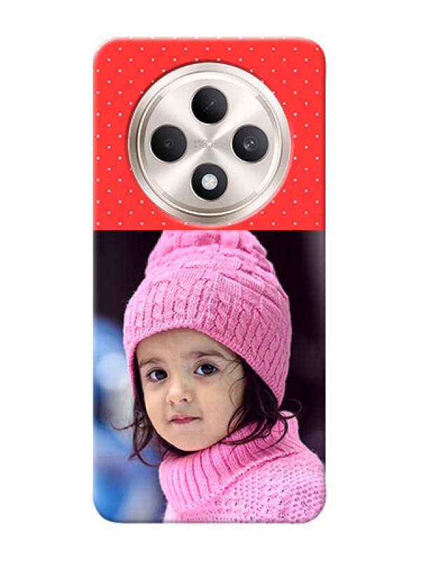 Custom Oppo F27 5G personalised phone covers: Red Pattern Design