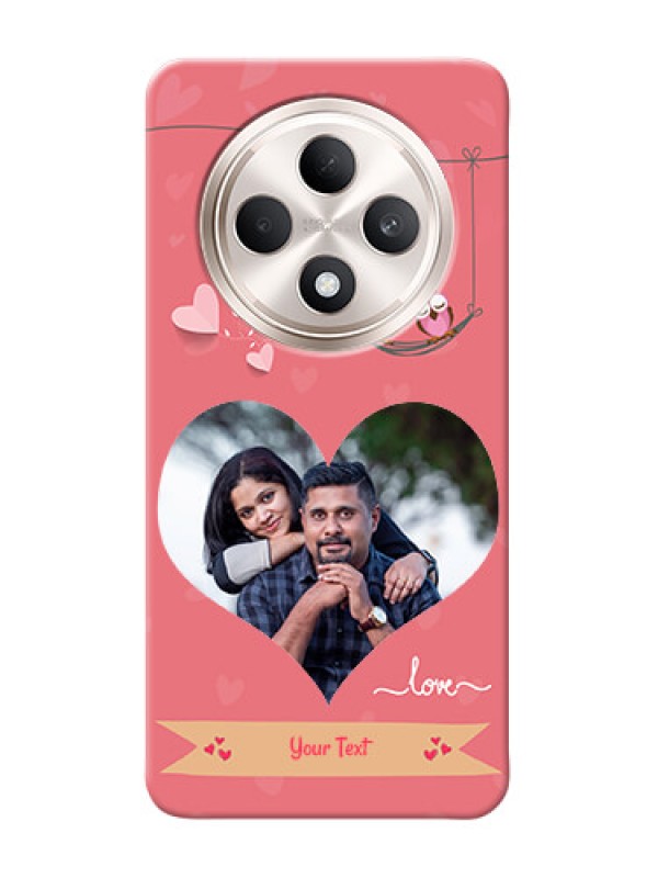 Custom Oppo F27 5G custom phone covers: Peach Color Love Design