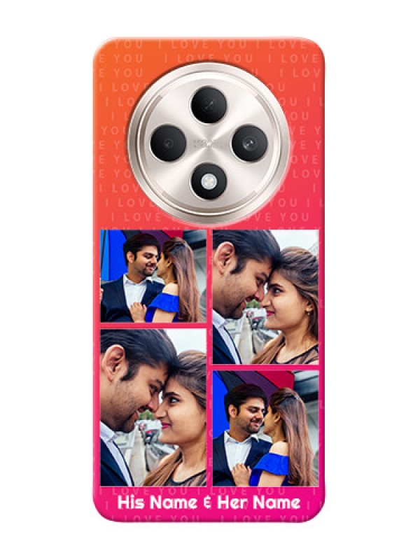 Custom Oppo F27 5G custom back covers: I Love You Pink Design