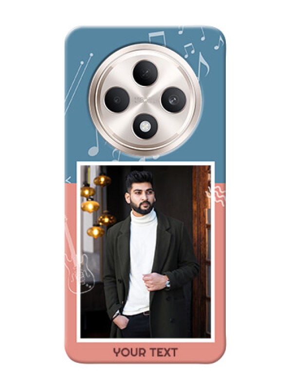 Custom Oppo F27 5G Phone Back Covers with Color Musical Note Design