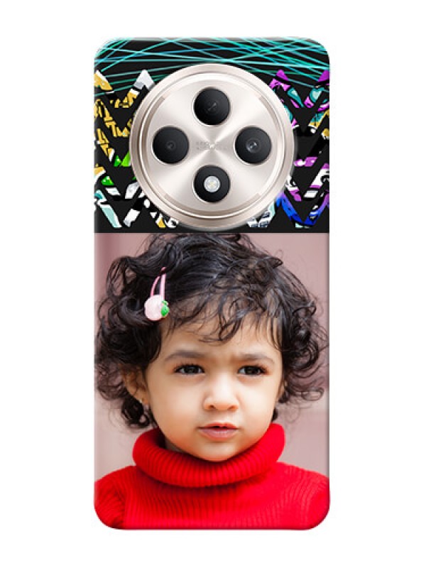 Custom Oppo F27 5G personalized phone covers: Neon Abstract Design