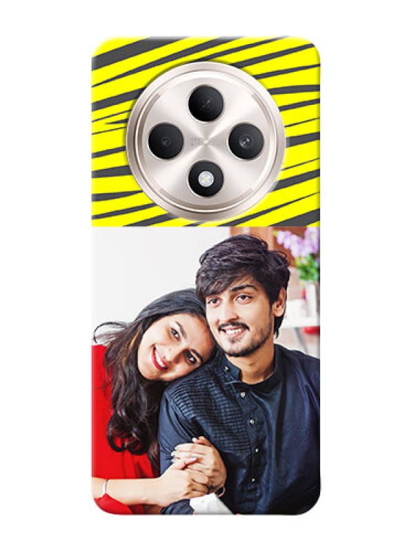 Custom Oppo F27 5G Personalised mobile covers: Yellow Abstract Design