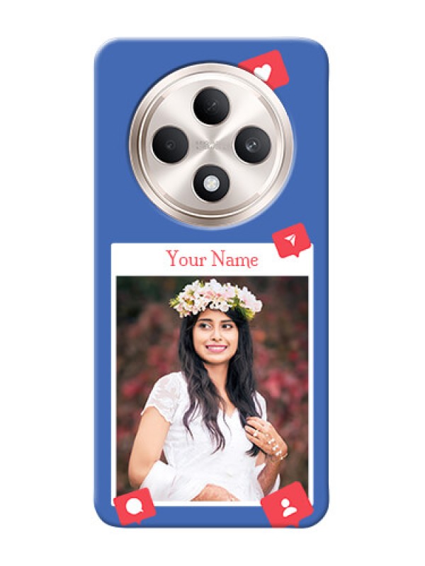 Custom Oppo F27 5G Custom Phone Case with Like Share And Comment Design