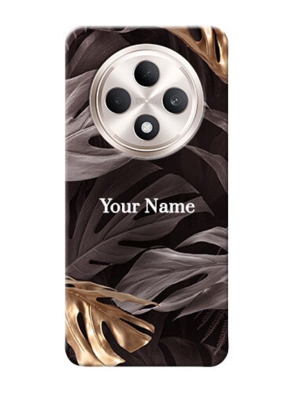 Custom Oppo F27 5G Personalised Phone Case with Wild Leaves digital paint Design