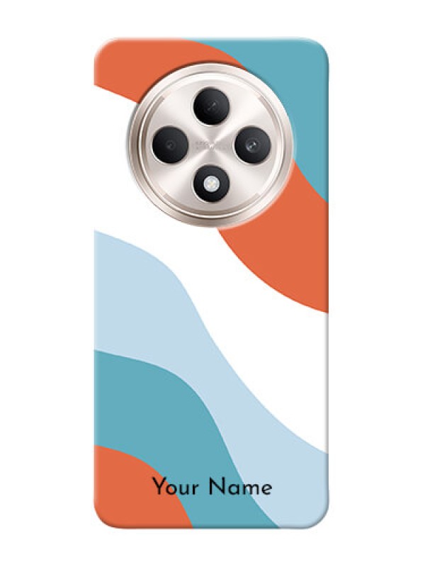 Custom Oppo F27 5G Custom Mobile Case with coloured Waves Design