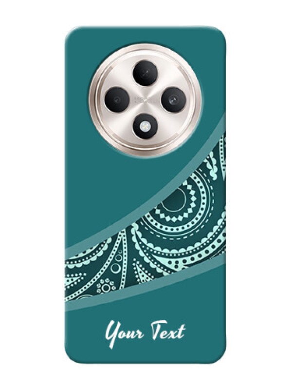 Custom Oppo F27 5G Photo Printing on Case with semi visible floral Design