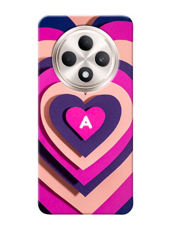 Custom Oppo F27 5G Custom Mobile Case with Cute Heart Pattern Design
