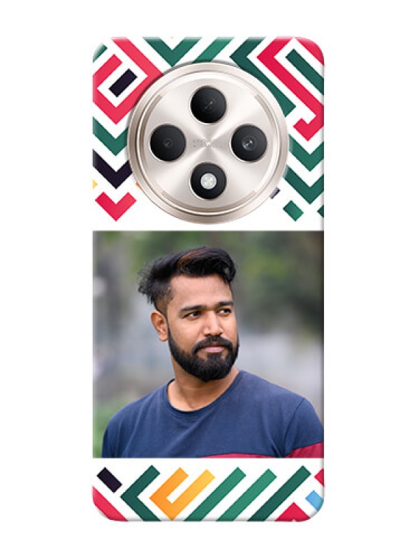 Custom Oppo F27 5G Personalized Phone Case with Colorful Maze Pattern Design