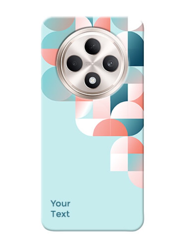 Custom Oppo F27 5G Custom Phone Case with Stylish Semicircle Pattern Design