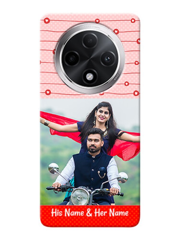 Custom Oppo F27 Pro Plus 5G Custom Phone Cases: Red Pattern Case Design