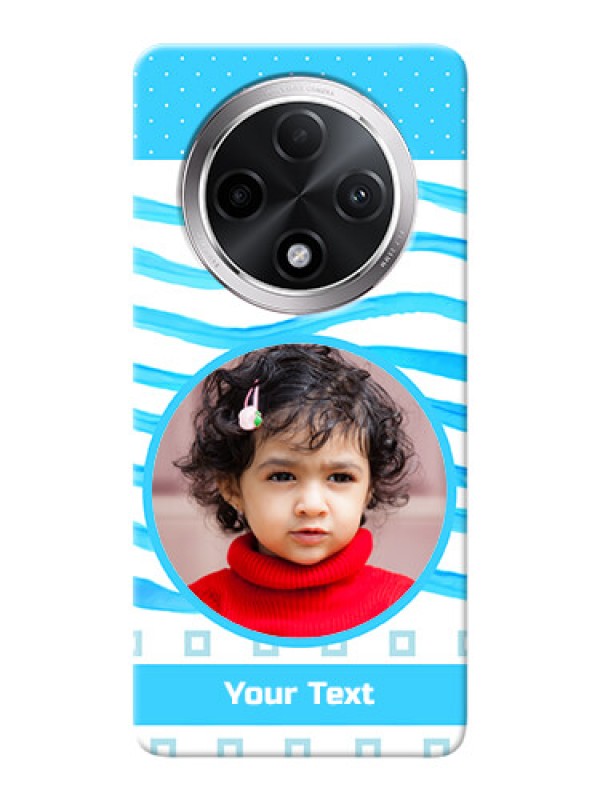 Custom Oppo F27 Pro Plus 5G phone back covers: Simple Blue Case Design