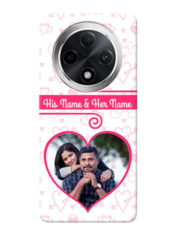 Custom Oppo F27 Pro Plus 5G Personalized Phone Cases: Heart Shape Love Design