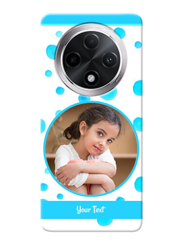 Custom Oppo F27 Pro Plus 5G Custom Phone Covers: Blue Bubbles Pattern Design