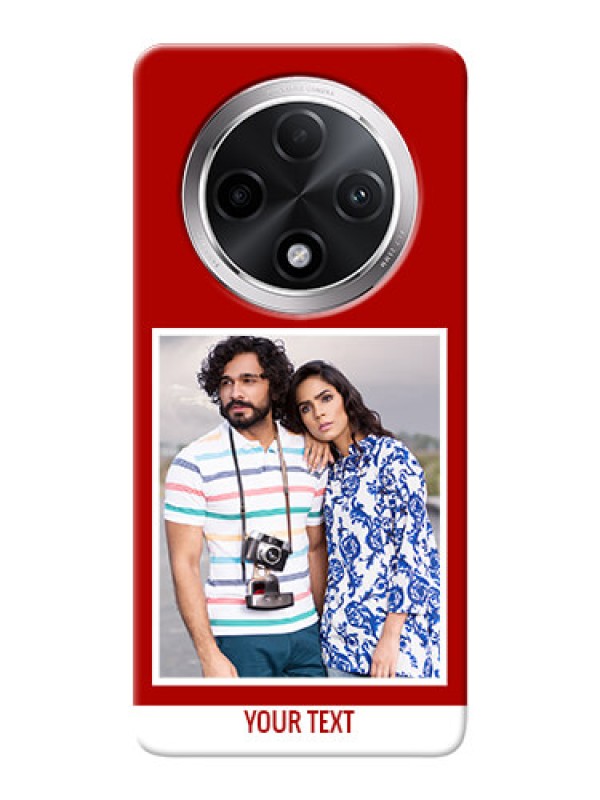 Custom Oppo F27 Pro Plus 5G mobile phone covers: Simple Red Color Design