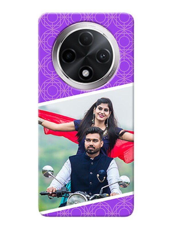 Custom Oppo F27 Pro Plus 5G mobile back covers online: violet Pattern Design